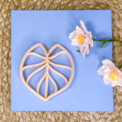 Planteblad udstikker med prgning - nr. 1