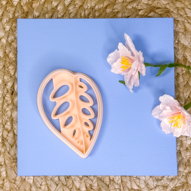 Planteblad udstikker med prgning - nr. 2