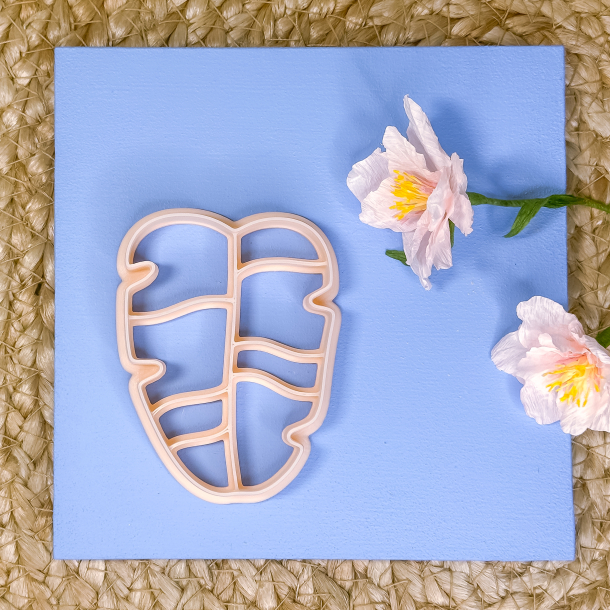 Planteblad udstikker med prgning - nr. 3