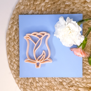 Rose udstikker med prgning 80mm