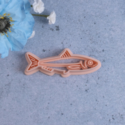 Sardin / fisk udstikker med prgning