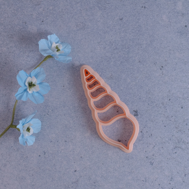 Strandskalle, trnsnegl udstikker med prgning - Nr. 4