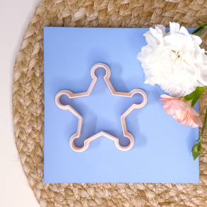 Sheriff stjerne udstikker 80mm