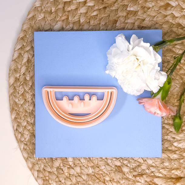 Vandmelon udstikker med prgning 80mm - Nr. 1