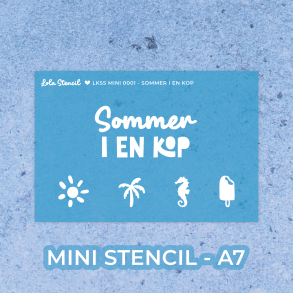 Sommer i en kop | A7 | Mini stencil 0001