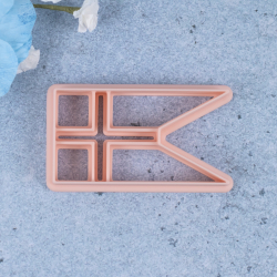 Splitflag udstikker med prgning - Nr. 1