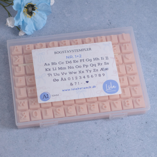 Bogstavstempler nr. 1+2 - 10mm