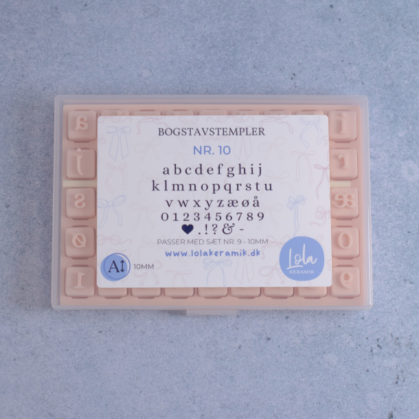 Bogstavstempler nr. 10 - 10mm