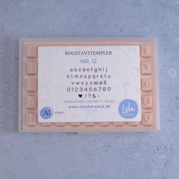 Bogstavstempler nr. 12 - 10mm