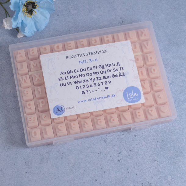 Bogstavstempler nr. 3+4 - 10mm