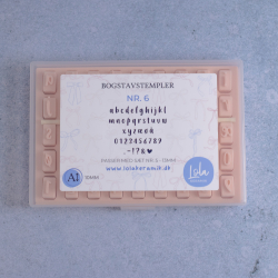 Bogstavstempler nr. 6 - 10mm