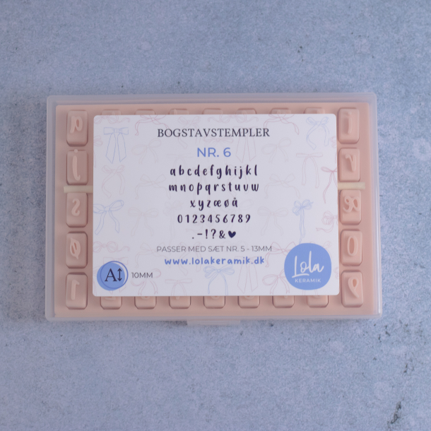 Bogstavstempler nr. 6 - 10mm