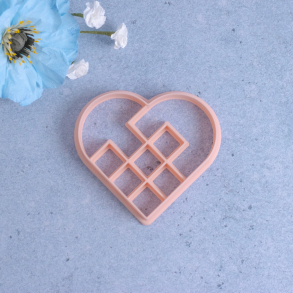 Julehjerte med prgning